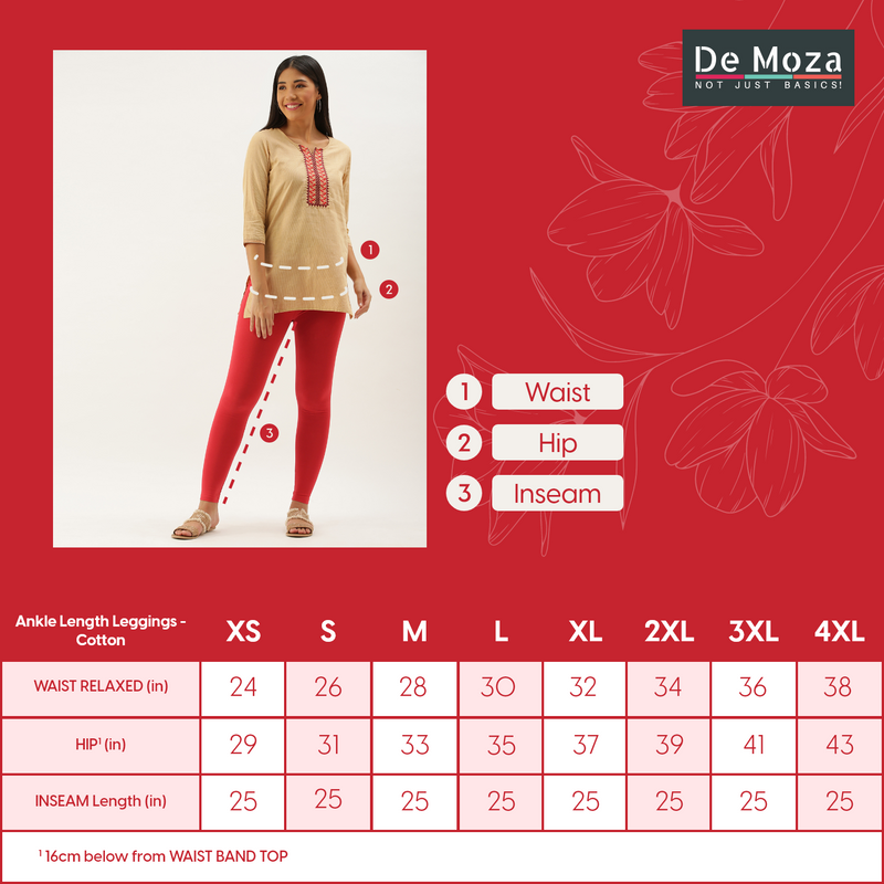 Buy Belonas Women Multicolor Solid Cotton Lycra Blend Pack Of 2 Ankle Length  Western Wear Legging (Xxl) Pack Of 2 Online at Best Prices in India -  JioMart.
