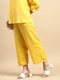 Palazzo All Over Print-Yellow - De Moza