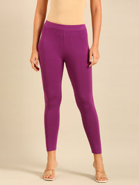 Ankle Length Leggings Viscose-Light Purple