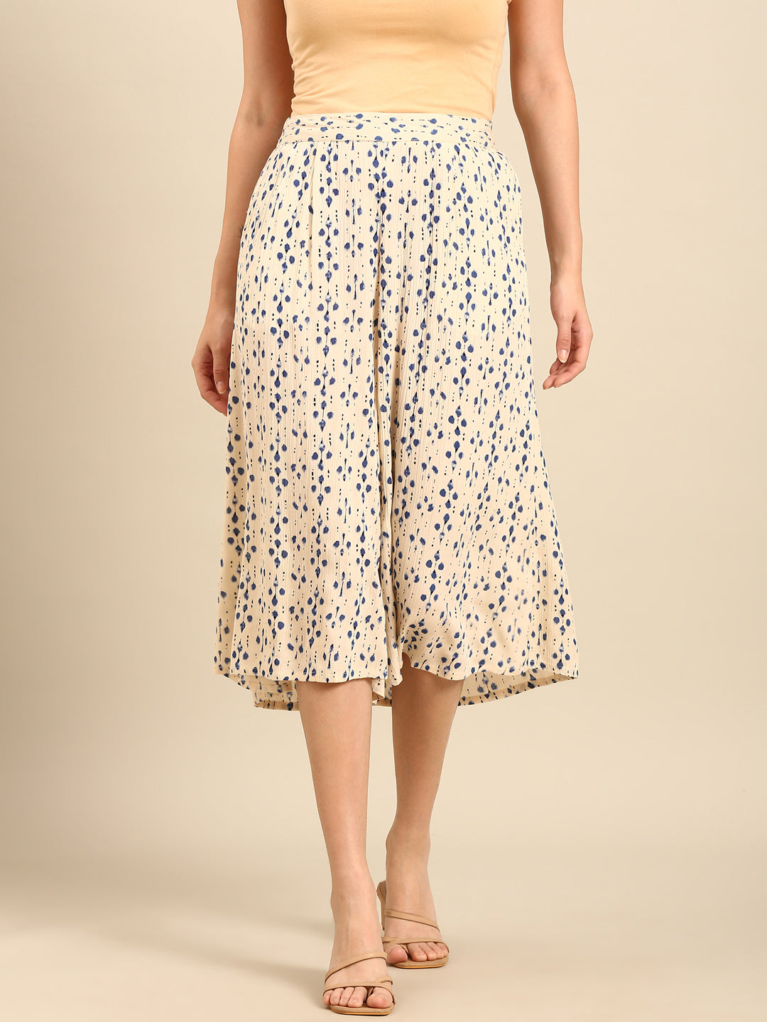 Printed Culottes-OffWhite