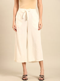 Tie Up Culottes-Natural