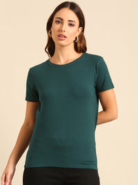 T-Shirt Regular Sleeve-Bottle Green