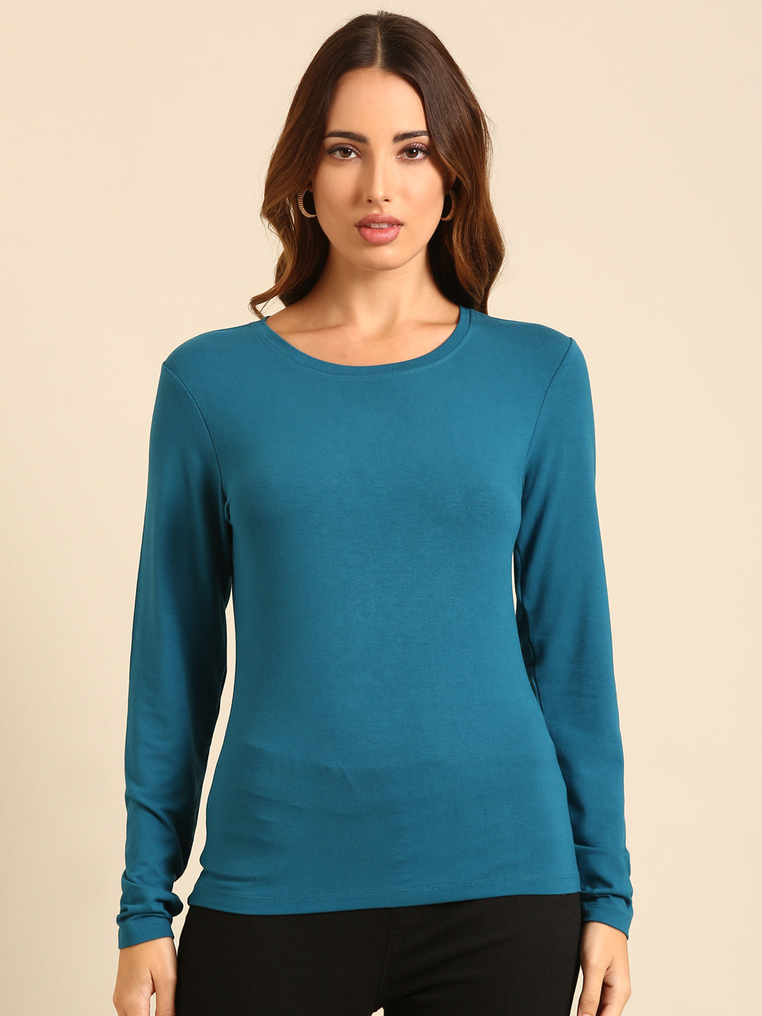 T-Shirt Long Sleeve-Dark Teal