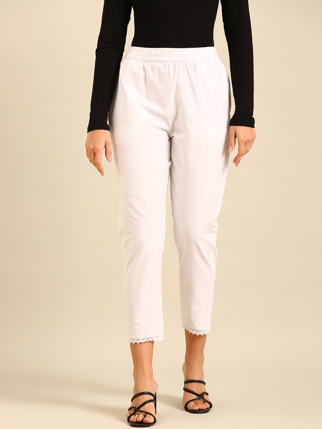 Straight Pant-White