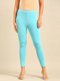 Ankle Length Leggings Viscose-Sky Blue