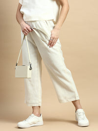 Cigarette Pant-Natural - De Moza