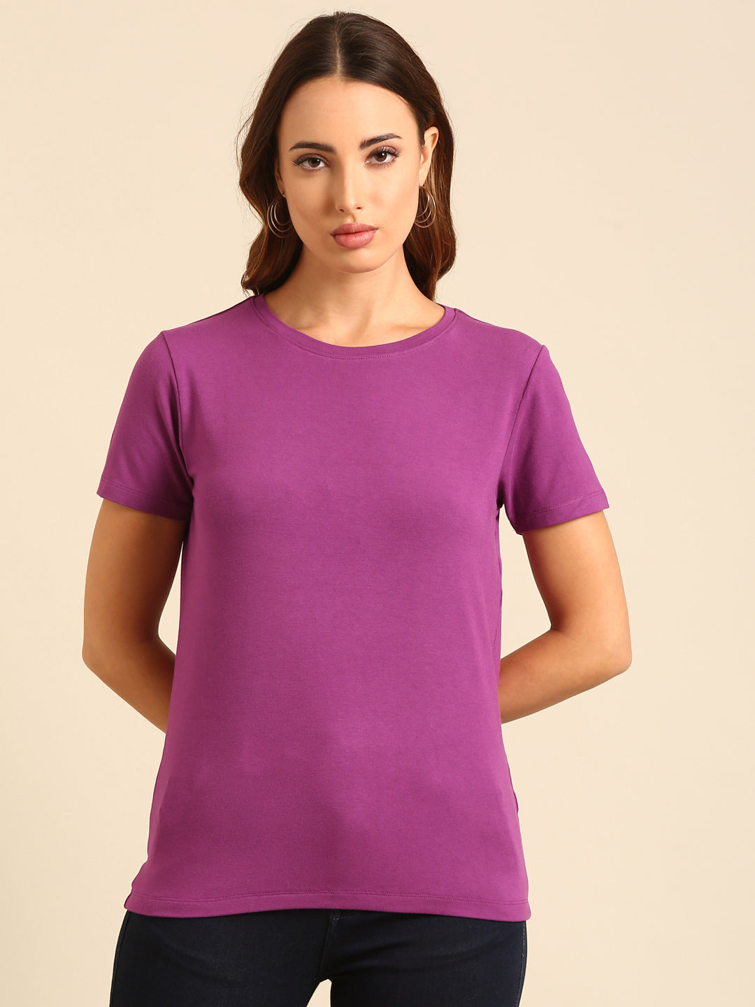 T-Shirt Regular Sleeve-Light Purple