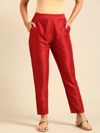 Cigarette Pant-Red