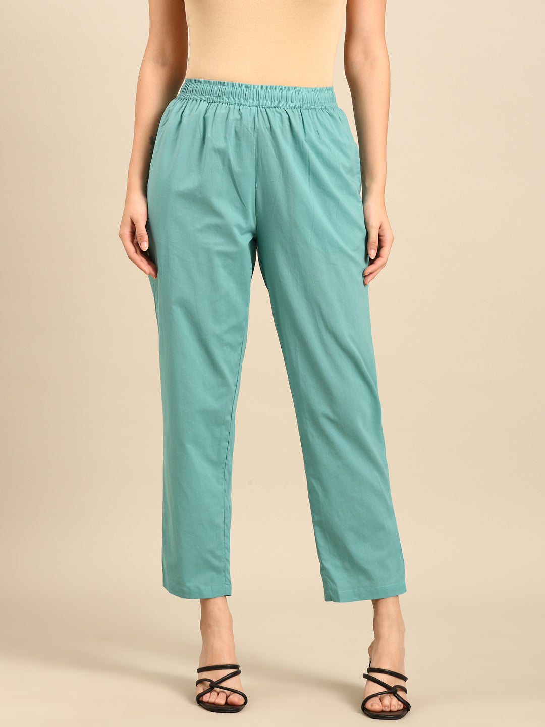 Straight Pant-Sea Green