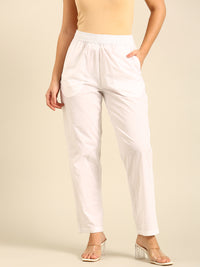 Straight Pant-White