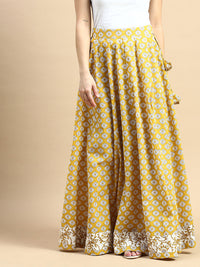 Co-Ord Set (Blouse & Skirt)-Mustard