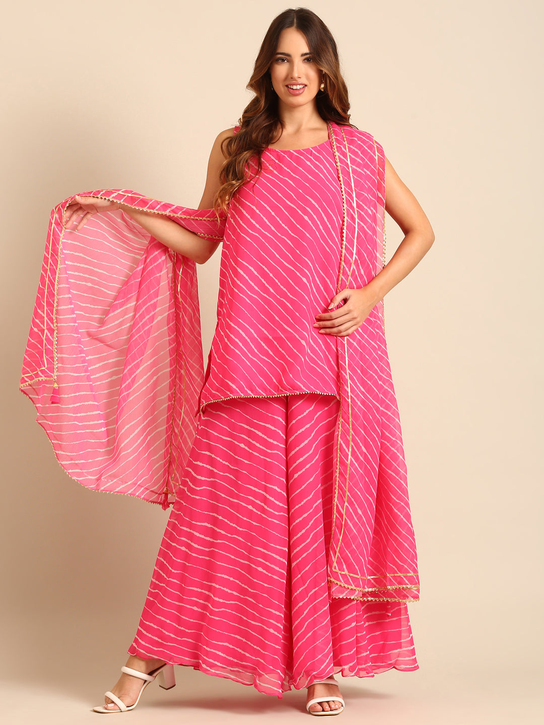 Dupatta-Pink