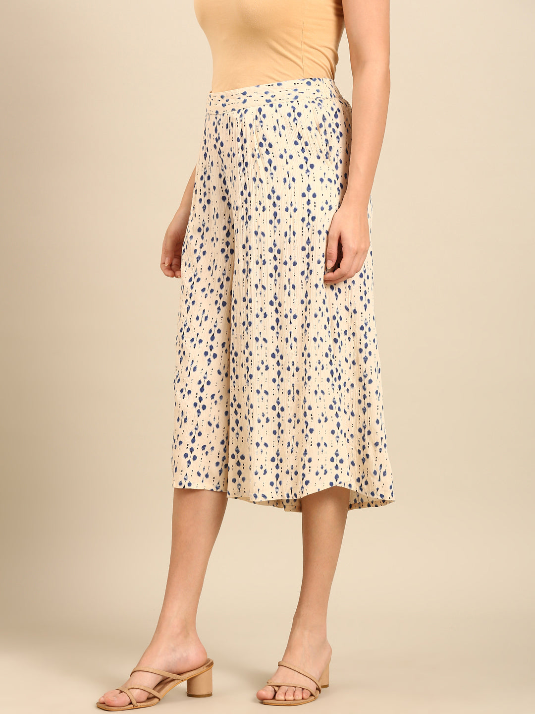 Printed Culottes-OffWhite