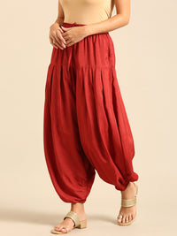 Harem Pant-Brick Red