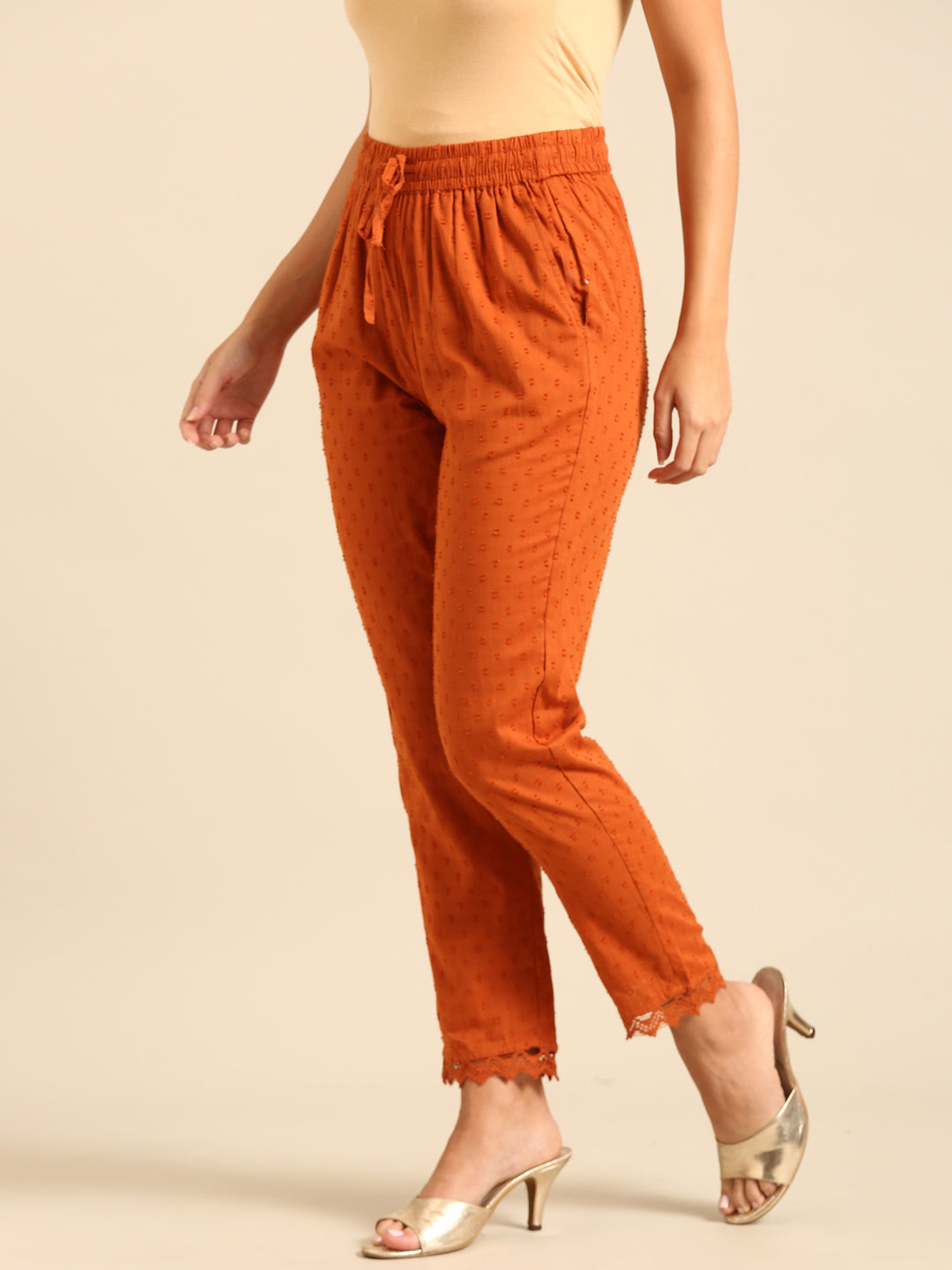 Straight Pant-Flame Orange