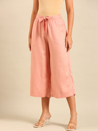 Tie Up Culottes-Dusty Pink