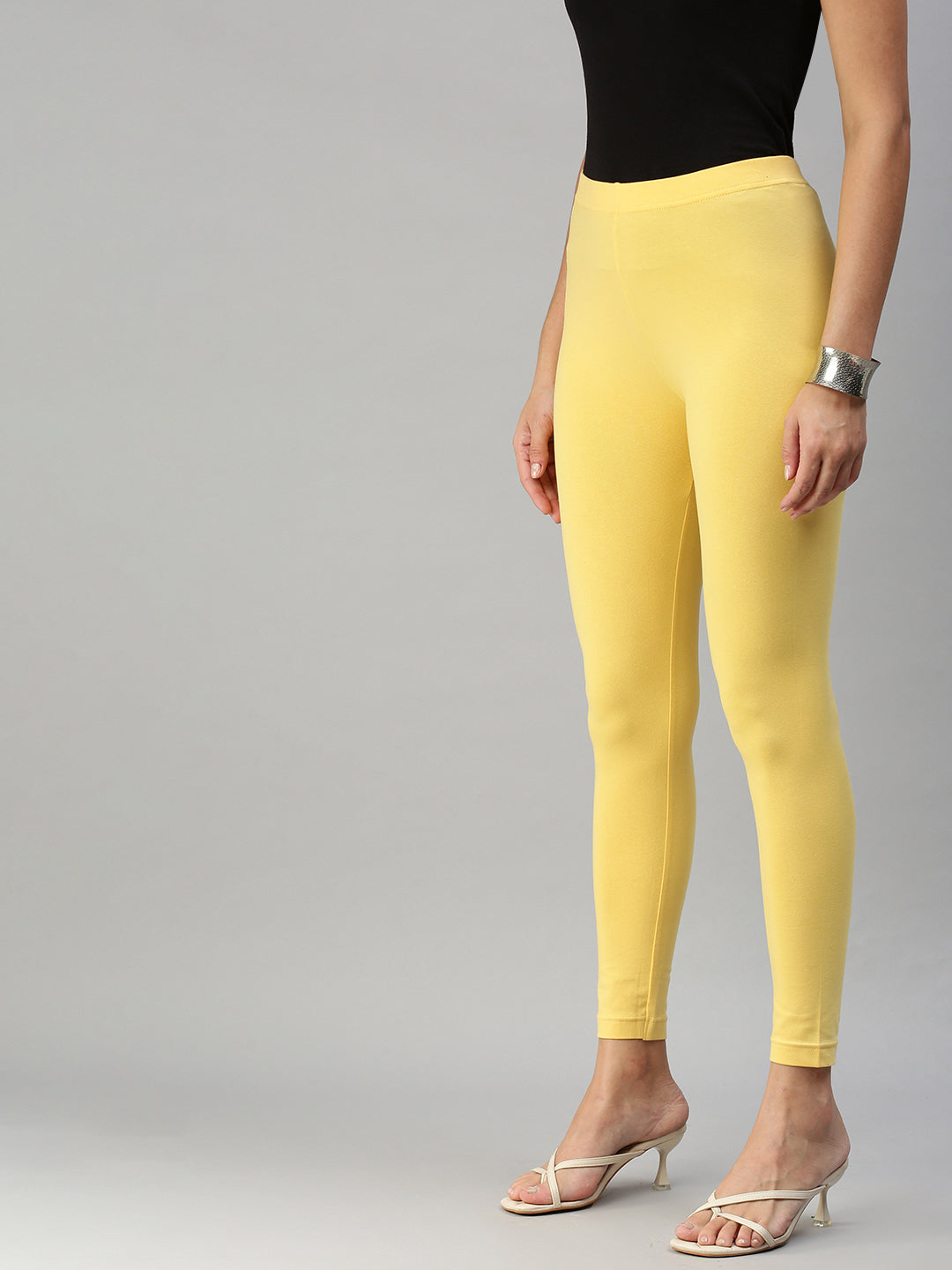 Yellow Cotton Lycra Ladies Ankle Length Legging, Size: Free Size at Rs 125  in Panipat