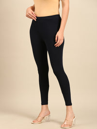 Ankle Length Leggings Cotton-Navy