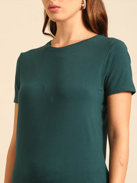 T-Shirt Regular Sleeve-Bottle Green