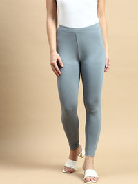 Ankle Length Leggings Viscose-Grey - De Moza