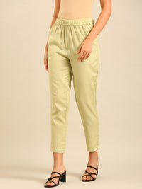 Cigarette Pants-Mint Green