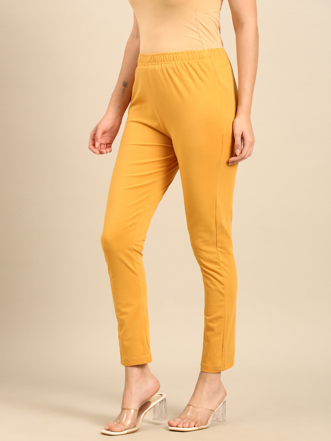 Women's Needle Pants Gold