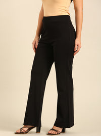 Fit & Flare Pant-Black