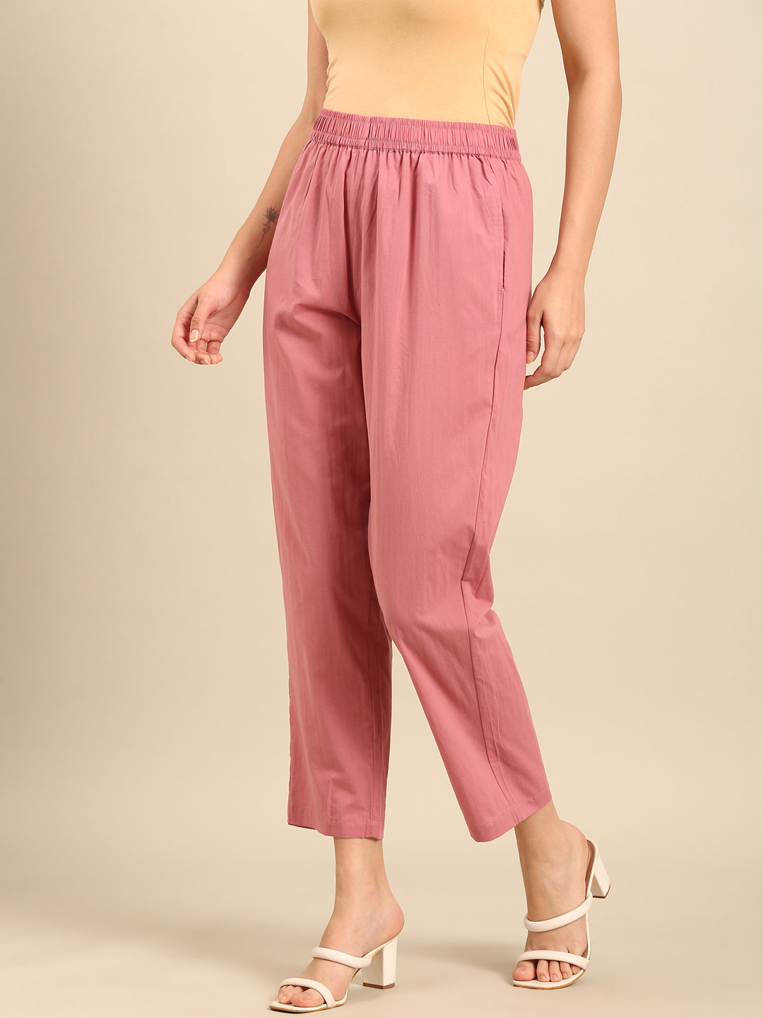 Straight Pant-Dusty Pink