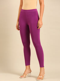 Ankle Length Leggings Viscose-Light Purple