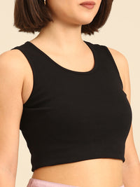 Crop Top-Black