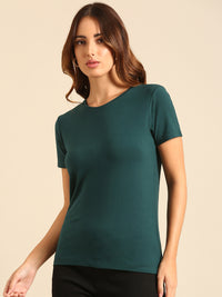 T-Shirt Regular Sleeve-Bottle Green