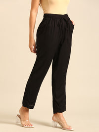 Straight Pant-Black