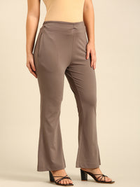 Fit & Flare Pant-Taupe