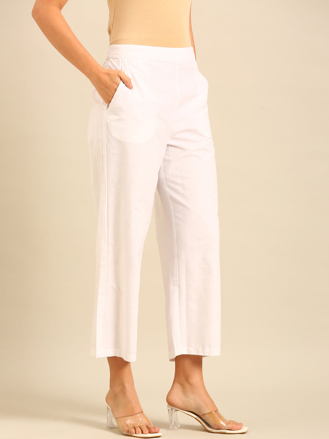 Casual Palazzo-White