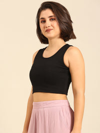 Crop Top-Black