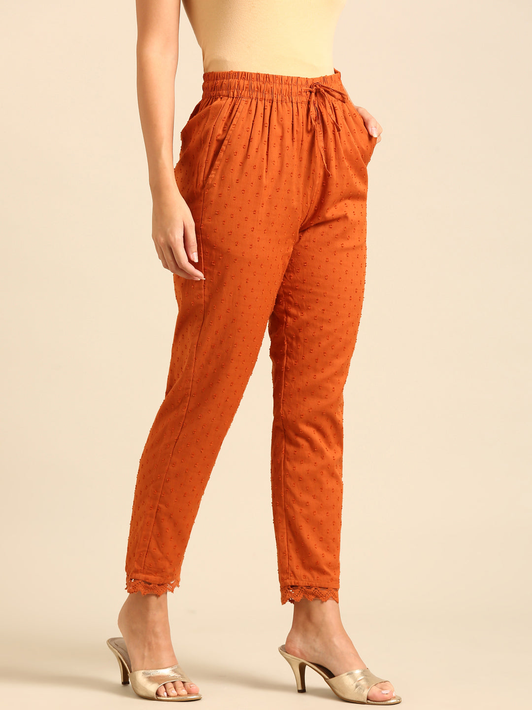 Straight Pant-Flame Orange