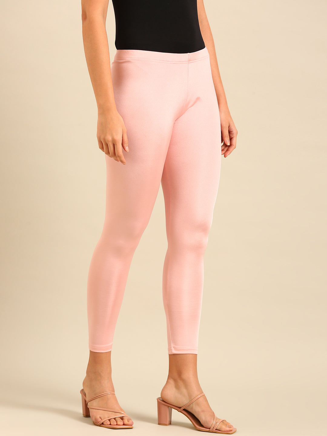 Shimmer Leggings-Rose Gold