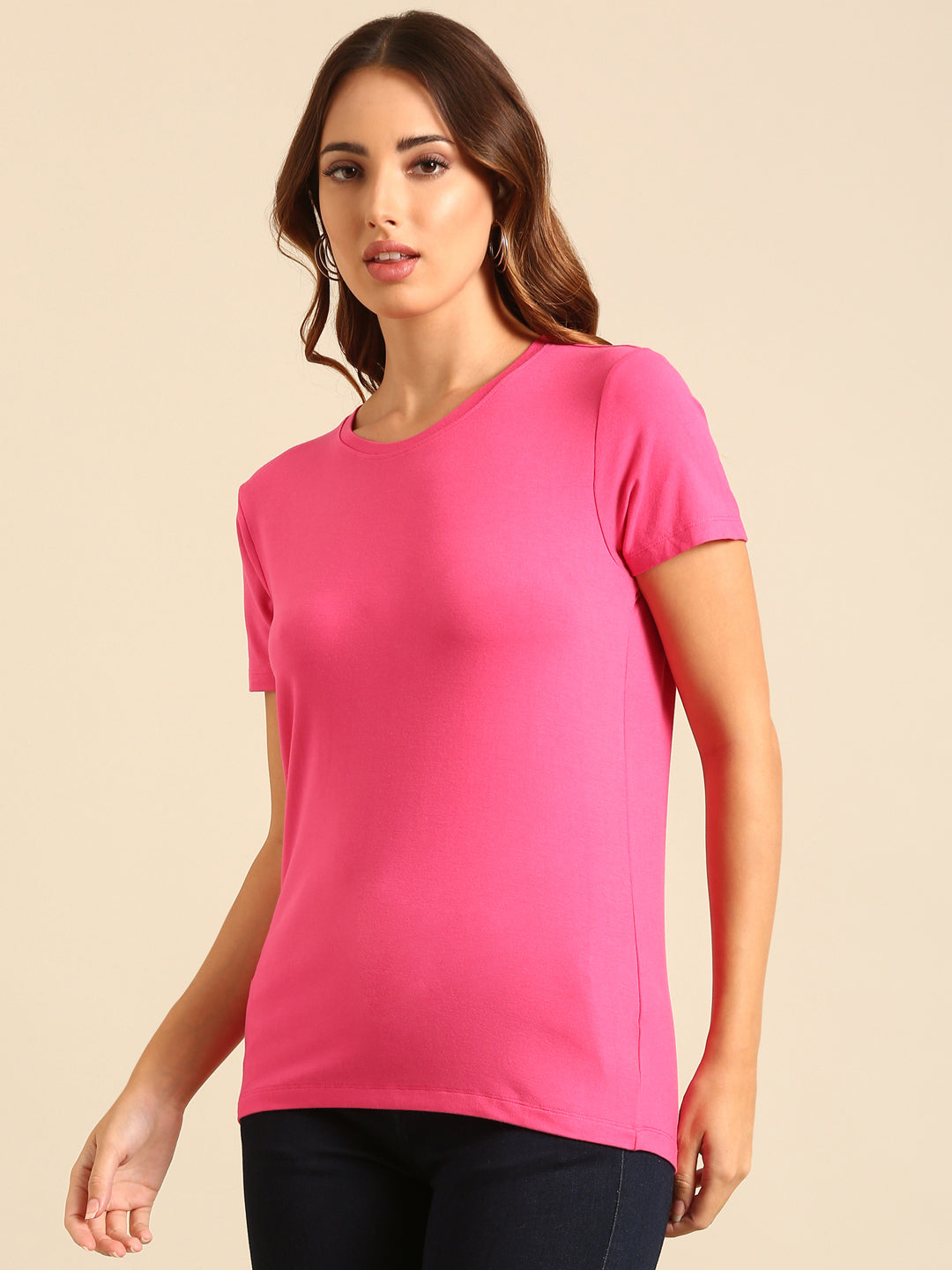 T-Shirt Regular Sleeve-Pink