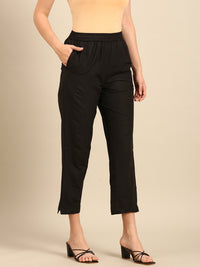 Cigarette Pants-Black