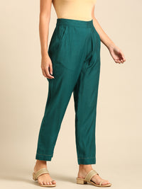 Cigarette Pant-Peacock Green