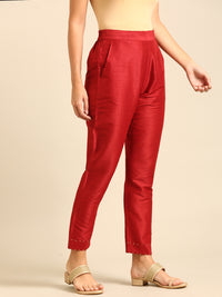 Cigarette Pant-Red