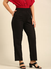 Straight Pant-Black