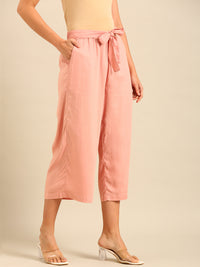 Tie Up Culottes-Dusty Pink