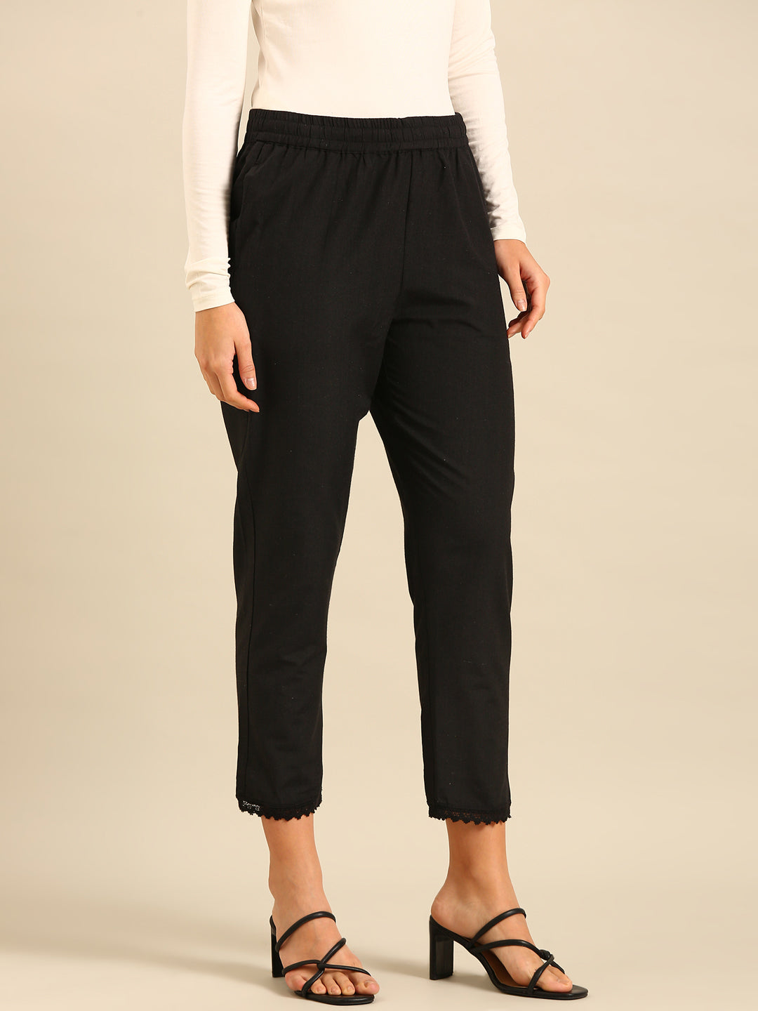 Straight Pant-Black