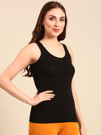 Ladies Razor Back Top Black