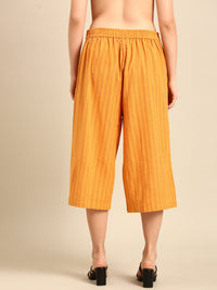 Culottes Stripped-Mustard