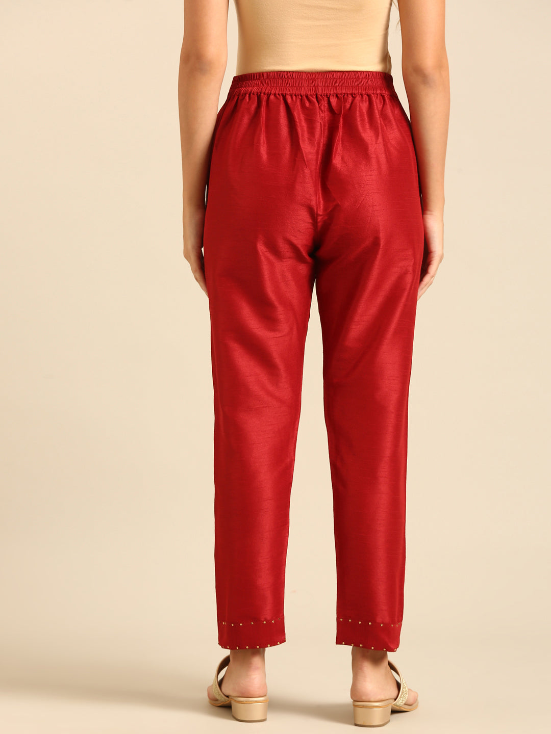 Cigarette Pant-Red