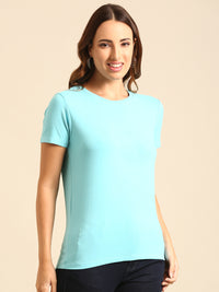 T-Shirt Regular Sleeve-Sky Blue