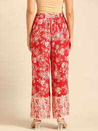 Printed Palazzo-Red