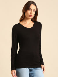 T-Shirt Long Sleeve-Black